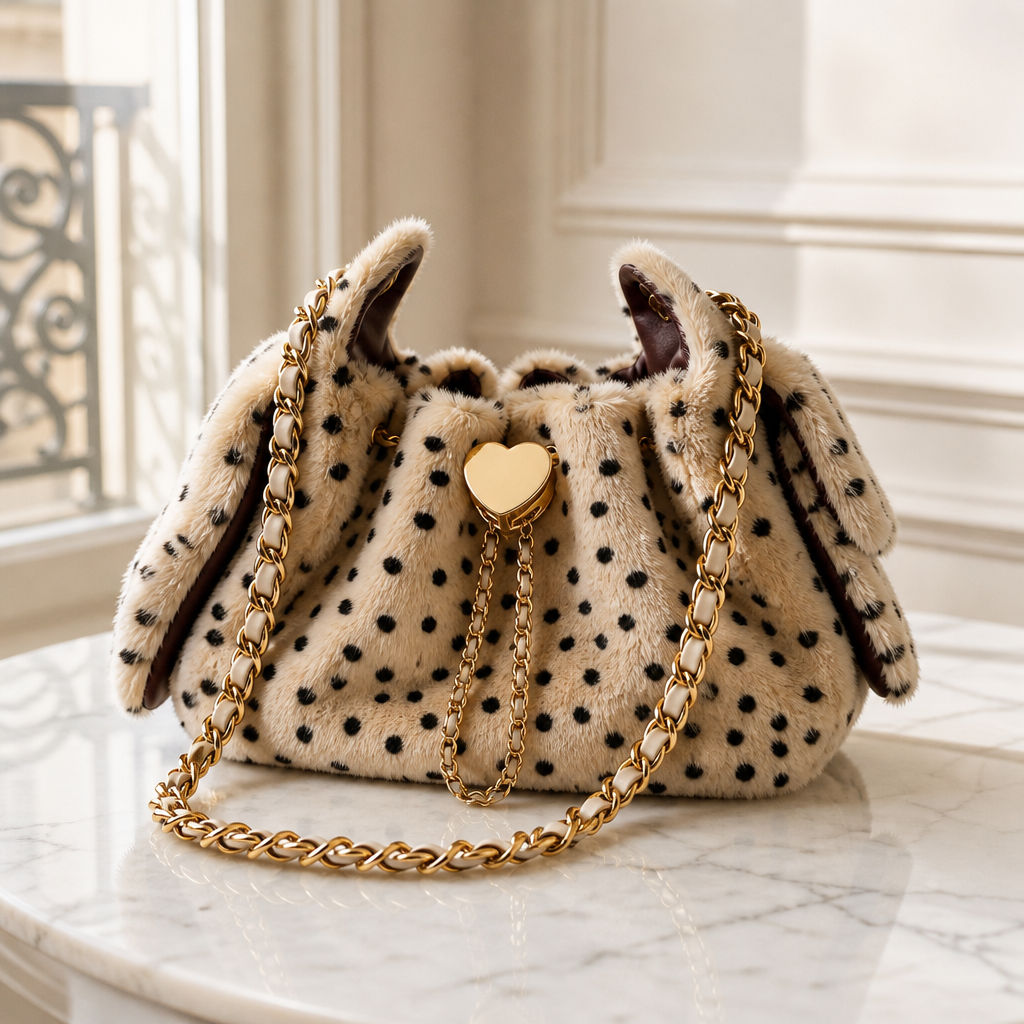 Sac Fourrure Léopard Chaîne Dorée – Sac Tendance Femme 2026